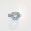 Stiga Group (Alpina, Castelgarden, Mountfield etc) washer suitable for lawn tractors and lawnmowers. Silver metal washer sat flat on a white background.