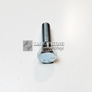 112735695/1 Stiga Group (Alpina, Castelgarden and Mountfield etc) silver blade bolt with hexagonal head on a white background.