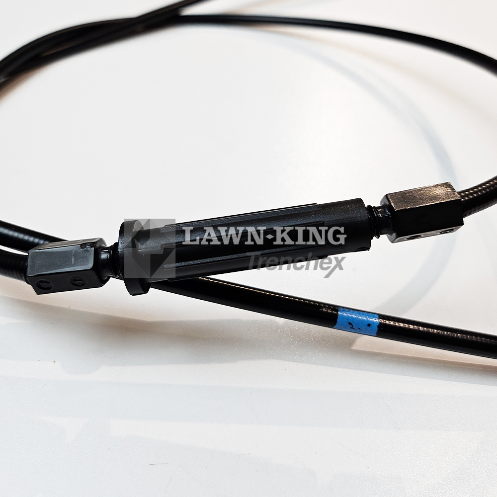 Stiga Group (Atco, Alpina, Mountfield etc) lawnmower showing the cable adjuster against a white background.